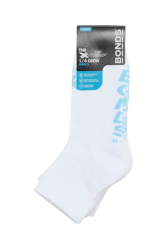 Mens X-Temp Quarter Crew Socks 3 Pack