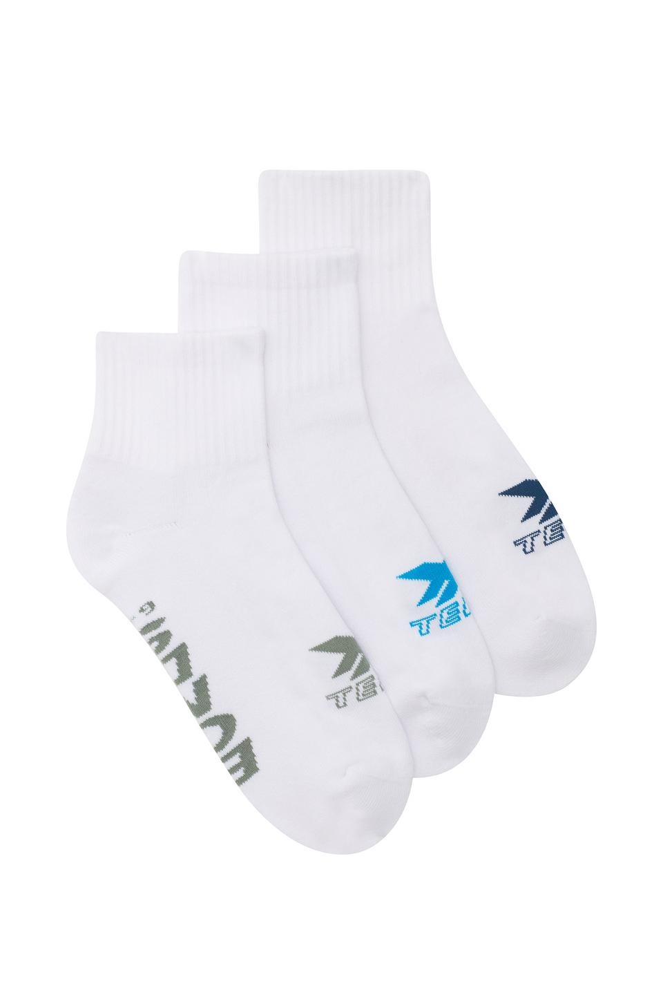 Mens X-Temp Quarter Crew Socks 3 Pack