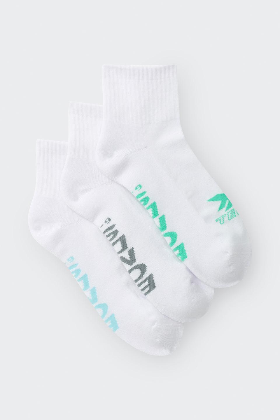Mens X-Temp Quarter Crew Socks 3 Pack