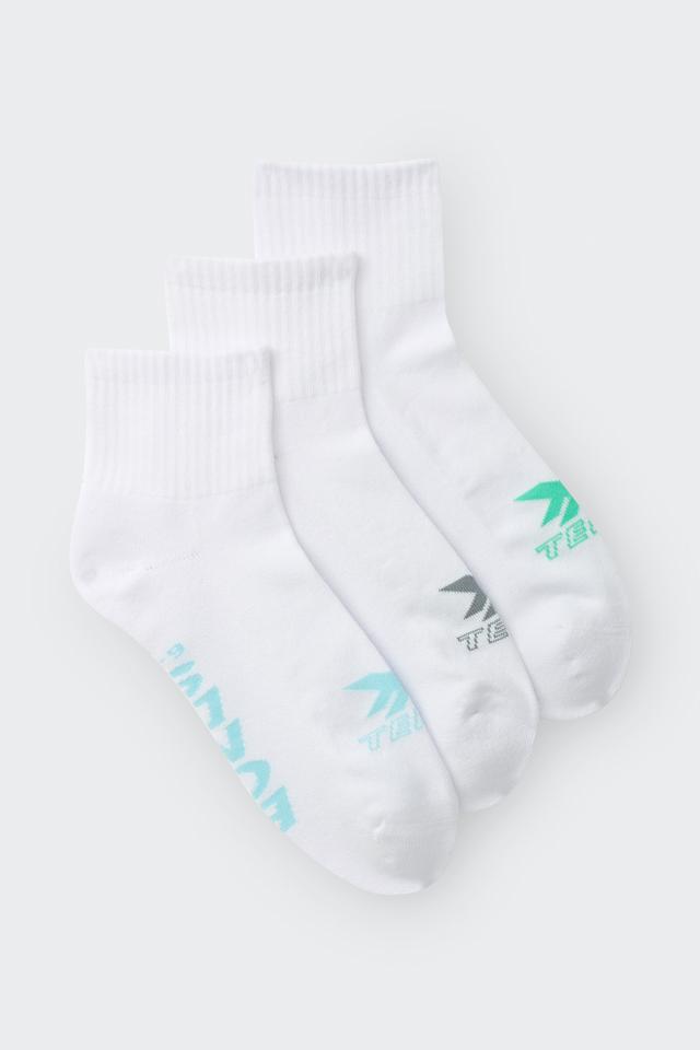 Mens X-Temp Quarter Crew Socks 3 Pack