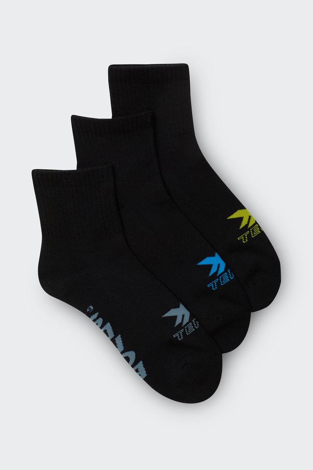 Mens X-Temp Quarter Crew Socks 3 Pack