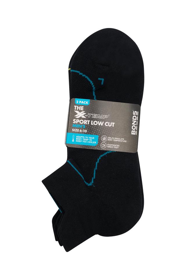 Mens X-Temp Sport Low Cut Socks 2 Pack