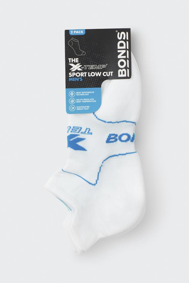 Mens X-Temp Sport Low Cut Socks 2 Pack