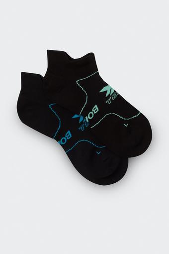 Mens X-Temp Sport Low Cut Socks 2 Pack (Black Base)