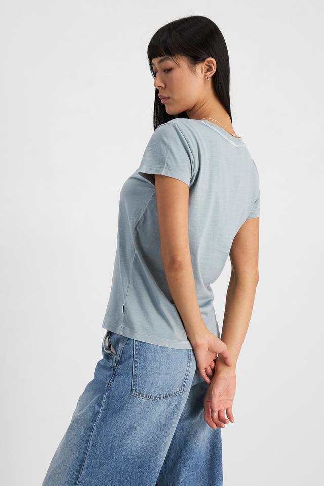 Nancy (She/Her) wears size S and is 170cm tall with 82cm chest and 64cm waist