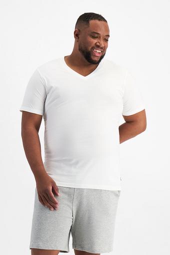 Midweight V Neck Tee (Nu White)