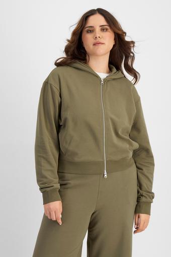 Move Double Zip Hoodie (Cool Olive)