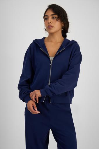 Move Double Zip Hoodie (Black Sea)