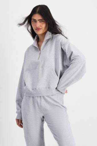 Move Half Zip Pullover (New Grey Marle)