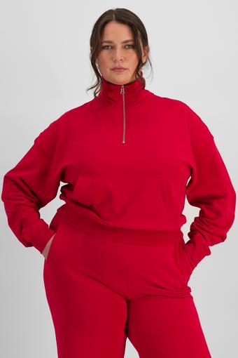 Move Half Zip Pullover (Cherry Pepper)