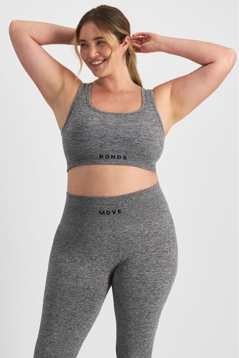 Move Rib Seamless Crop (Salt and Pepper Marle)