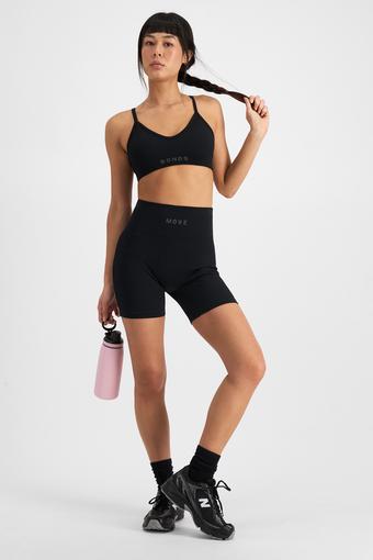 Move Rib Seamless Midi Short (Nu Black)