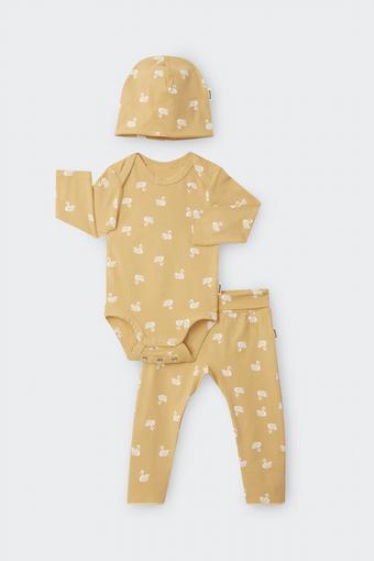 Newbies Organic Cotton Gift Set (Sweet Swans)