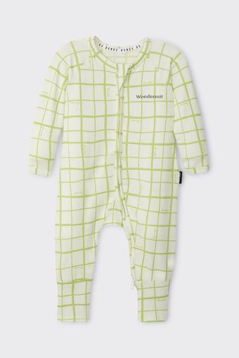 Newbies Organic Cotton Zippy (Check this out Green)