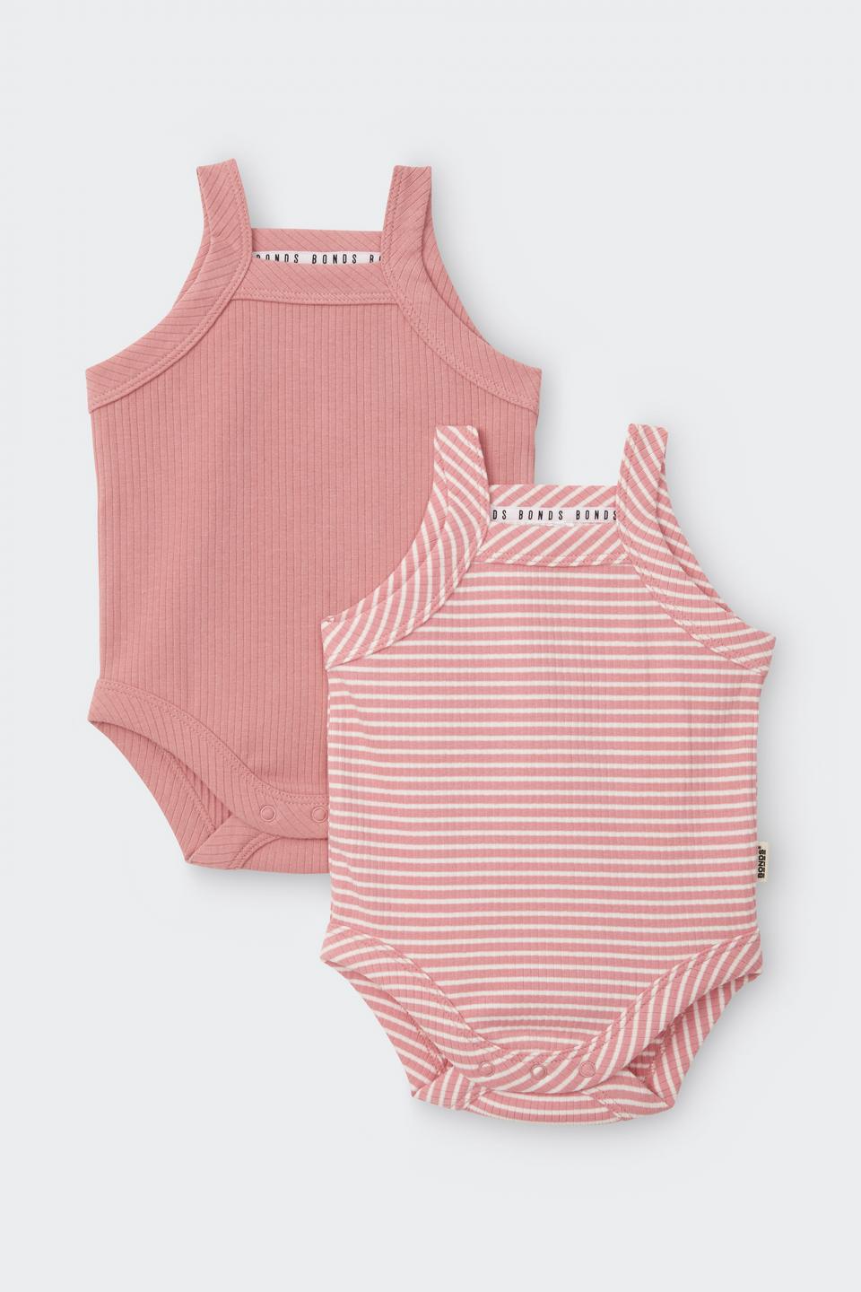 Newbies Rib Singlet Suit 2 Pack