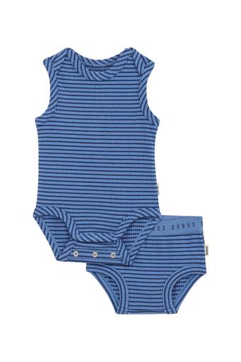 Newbies Wide Needle Rib 2 Pack (DENIM FADE / BASTILLE BLUE)