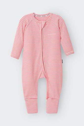 Newbies Wide Needle Rib Zippy (Watermelon Sorbet/ Marscapone)