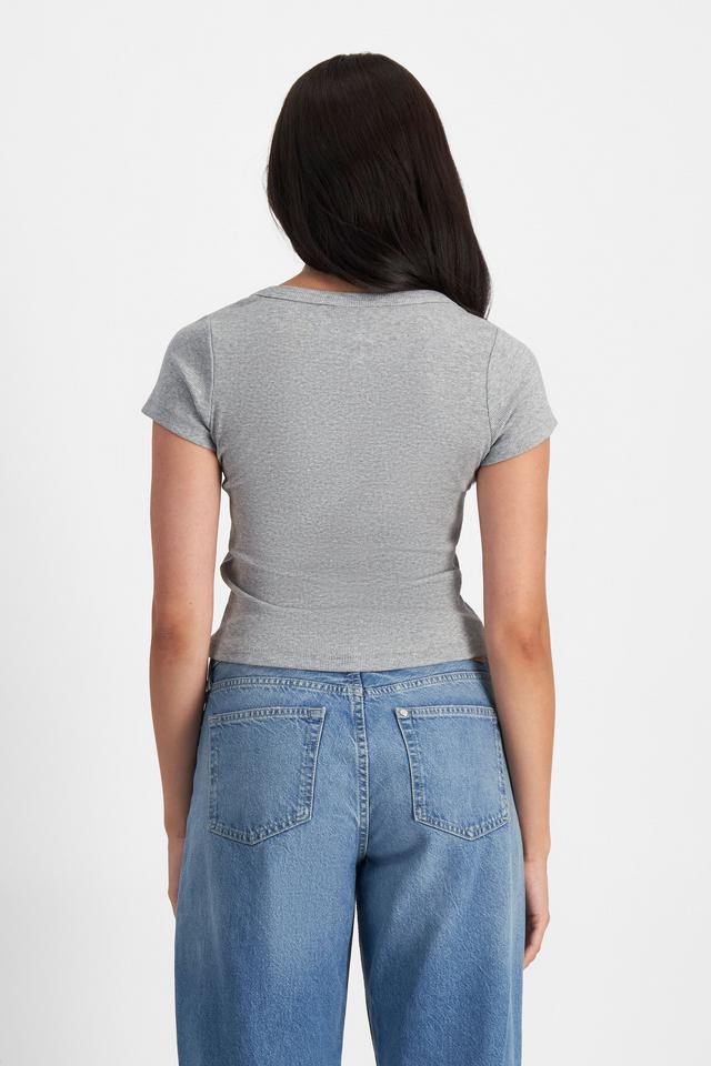 Organic Rib Scoop Tee