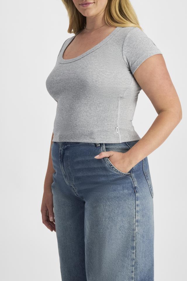 Organic Rib Scoop Tee
