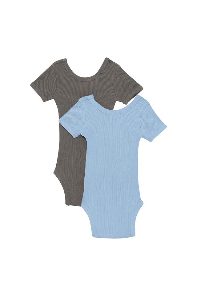 Organic Rib Shortsleeve Bodysuit 2 Pack