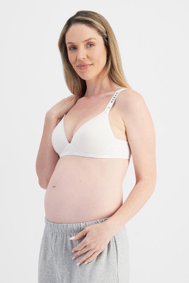 Brittany (She/Her) wears size 12B and is 173cm tall with 93cm chest and 78cm waist