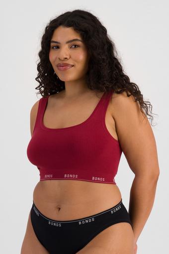 Originals Viscose Bamboo Rib Crop (Ripe Red)