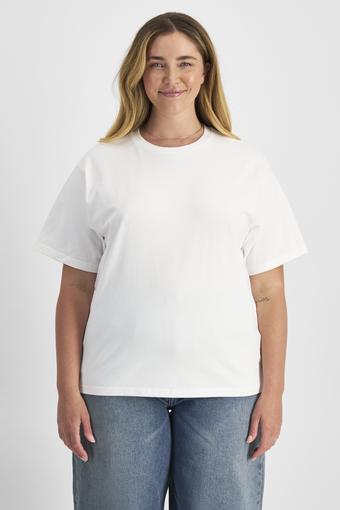 Oversized Heavyweight Crew Tee (Nu White)