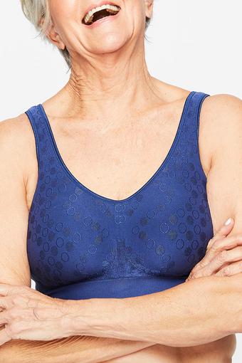 Playtex Comfort Revolution Contour Wirefree Bra (In The Navy)