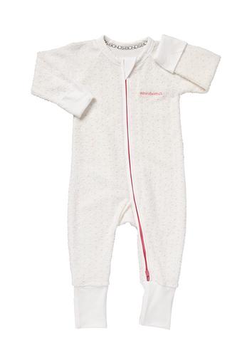 Poodlette Zip Wondersuit (White/ Hyper Bloom)