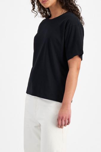 Relaxed Midweight Crew Tee (Nu Black)