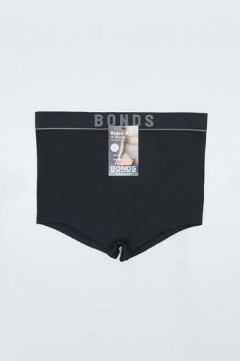 Retro Rib Hi Shortie (Black)