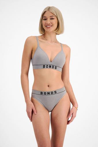 Retro Rib™ Seamless Hi Bikini (Heritage Grey Marle)