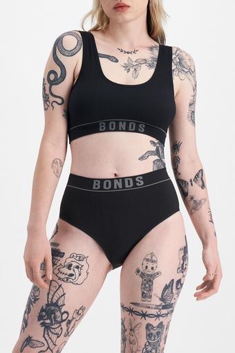 Retro Rib™ Seamless Hi Hi (Black)