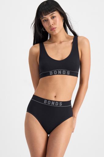 Retro Rib™ Seamless Hi Hi (Black)