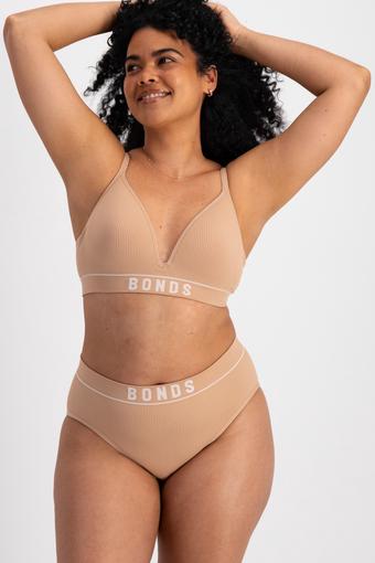 Retro Rib™ Seamless Hi Hi (Blushed/White)