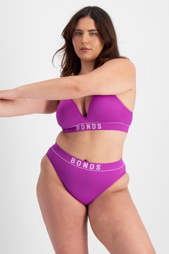 Retro Rib™ Seamless Hi Bikini (Hyper Purple)