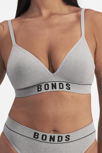 Retro Rib‚Ñ¢ Seamless Wirefree Bra (Heritage Grey Mar)