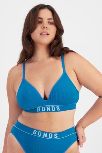 Retro Rib™ Seamless Wirefree Bra (Neptune Sky)