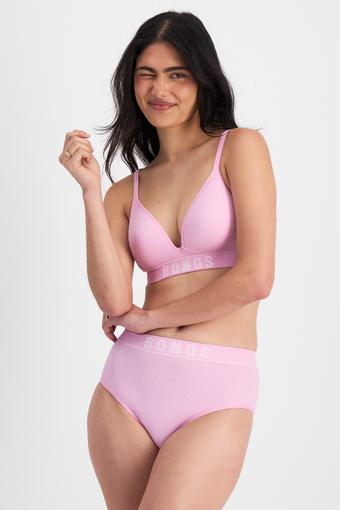 Retro Rib™ Seamless Wirefree Bra (Lilac Wine)