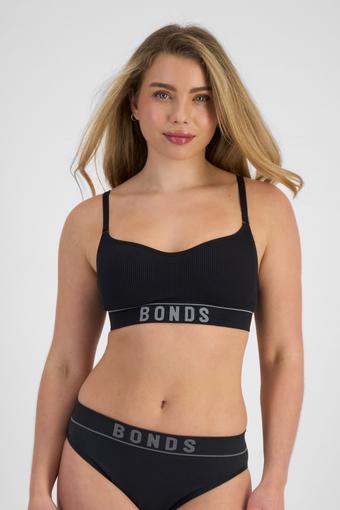 Retro Rib™  Seamless Tube Bra (Black)