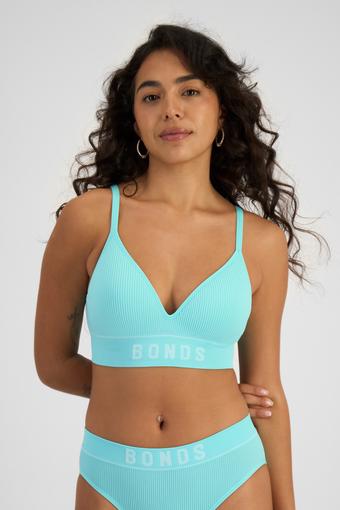Retro Rib™ Wirefree Lift Bra (Exmouth Aqua)