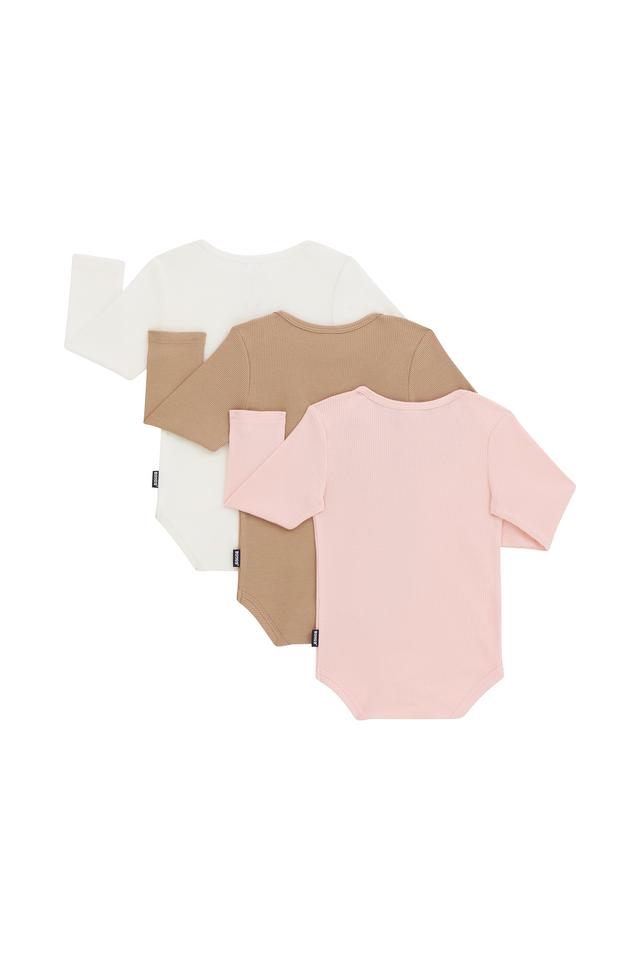 Essentials Rib Longsleeve Bodysuit 3 Pack