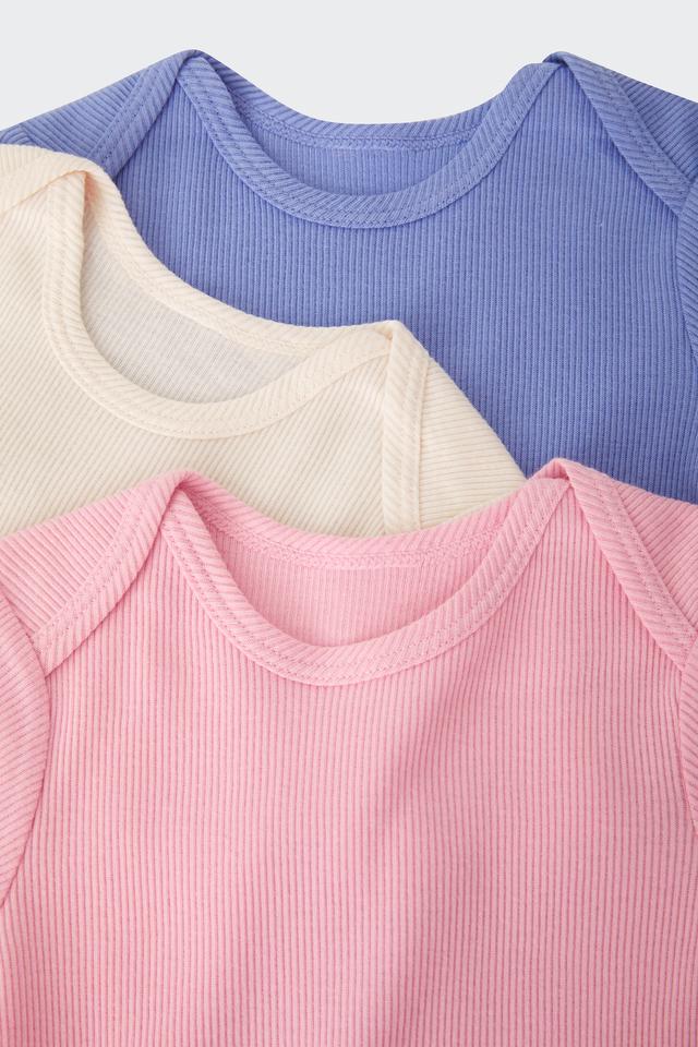Rib Shortsleeve Bodysuit 3 Pack