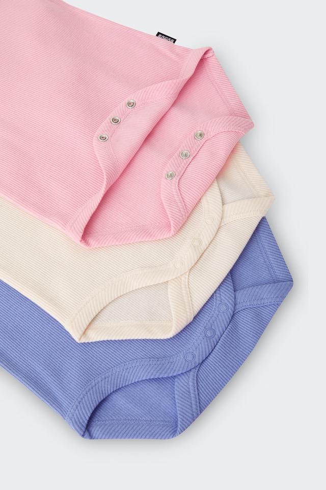 Rib Shortsleeve Bodysuit 3 Pack