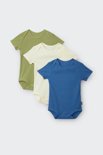 Rib Shortsleeve Bodysuit 3 Pack (Camp Cove/ Levitating/ Lawn Bowls)