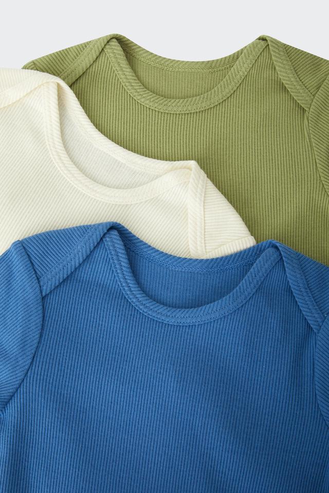 Rib Shortsleeve Bodysuit 3 Pack
