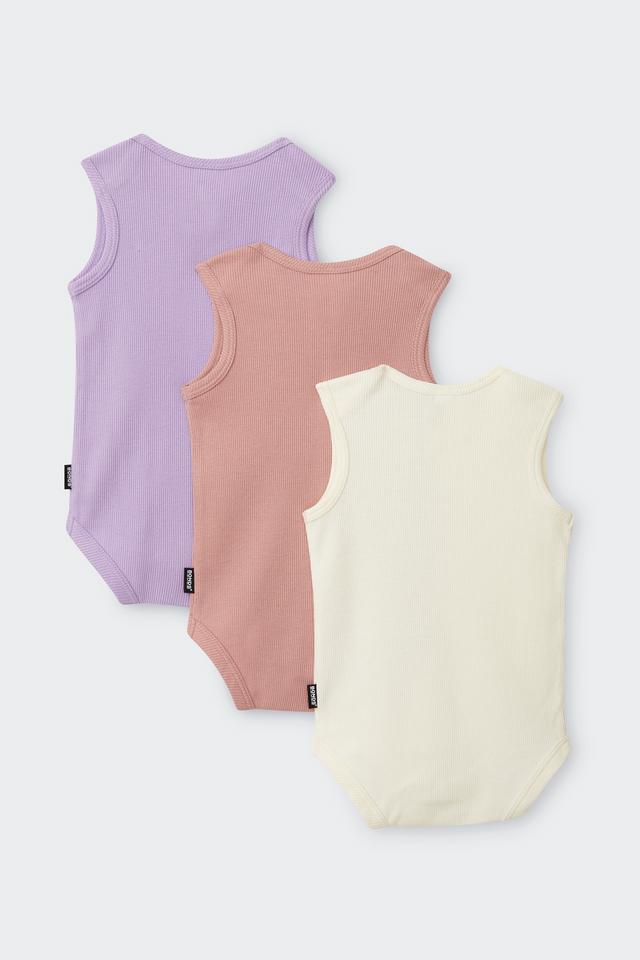 Rib Singletsuit 3 Pack