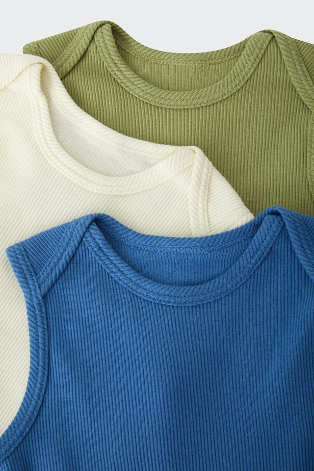 Rib Singletsuit 3 Pack