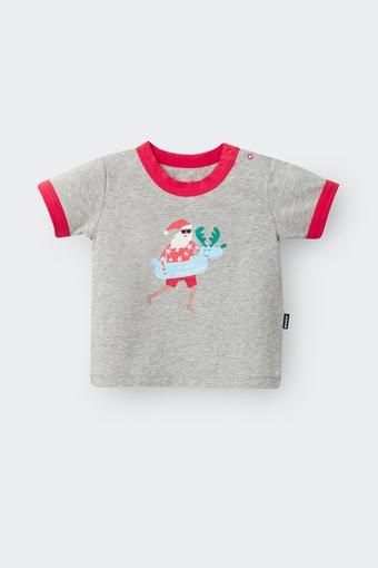 Ringer Tee (Sandy Santa Grey)