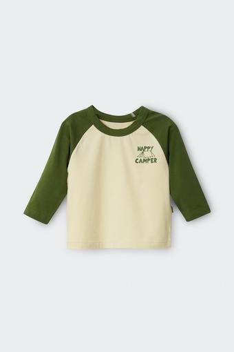 Roomies Long Sleeve Ringer Tee (Happy Camper PLP)